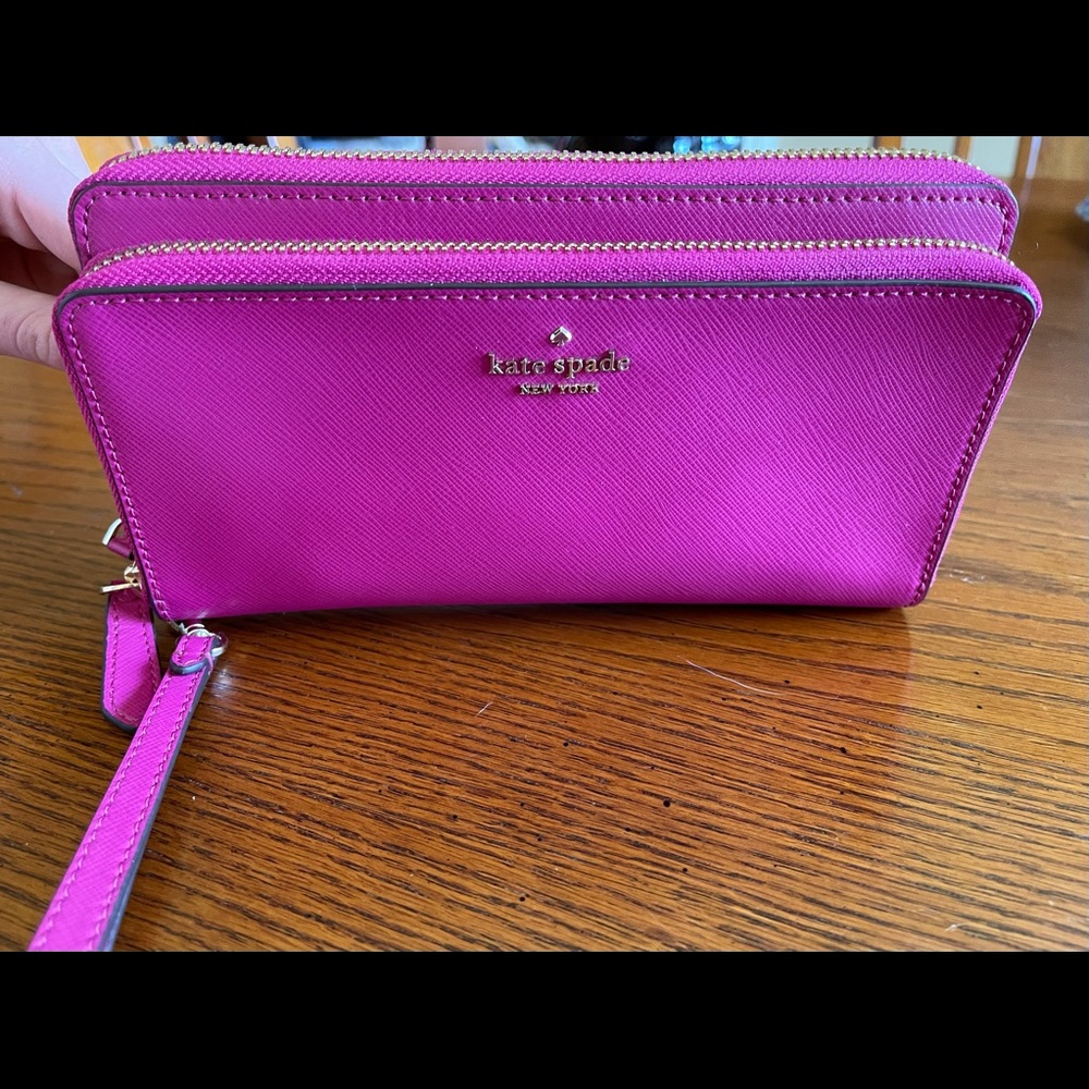 Kate Spade double zip wristlet/wallet